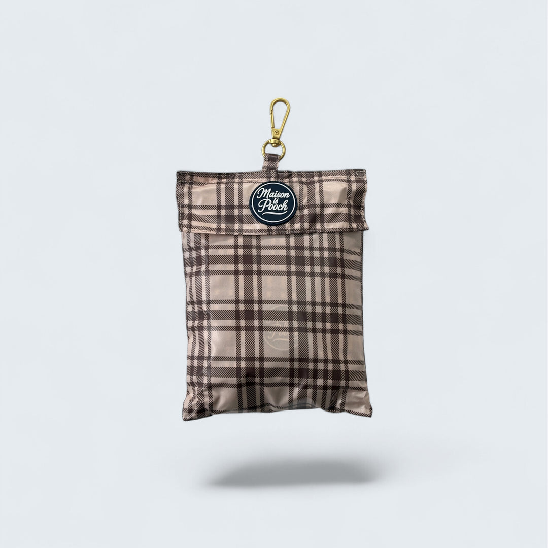 Plaid Collection - Pink Mulberry and Chocolate Cream Adjustable Raincoats