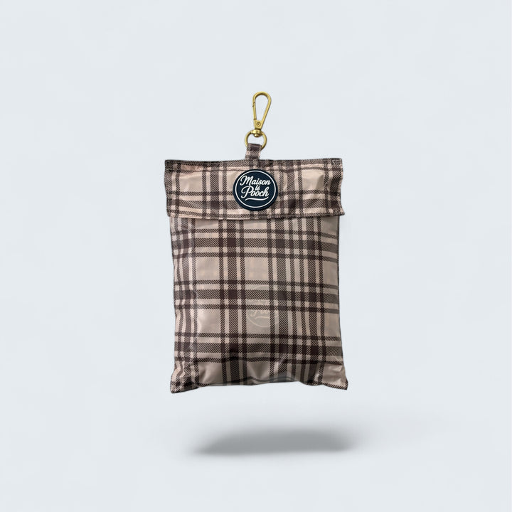 Plaid Collection - Pink Mulberry and Chocolate Cream Adjustable Raincoats