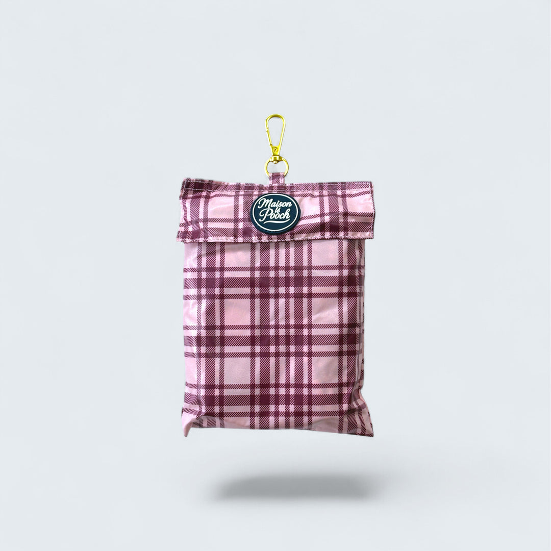 Plaid Collection - Pink Mulberry and Chocolate Cream Adjustable Raincoats