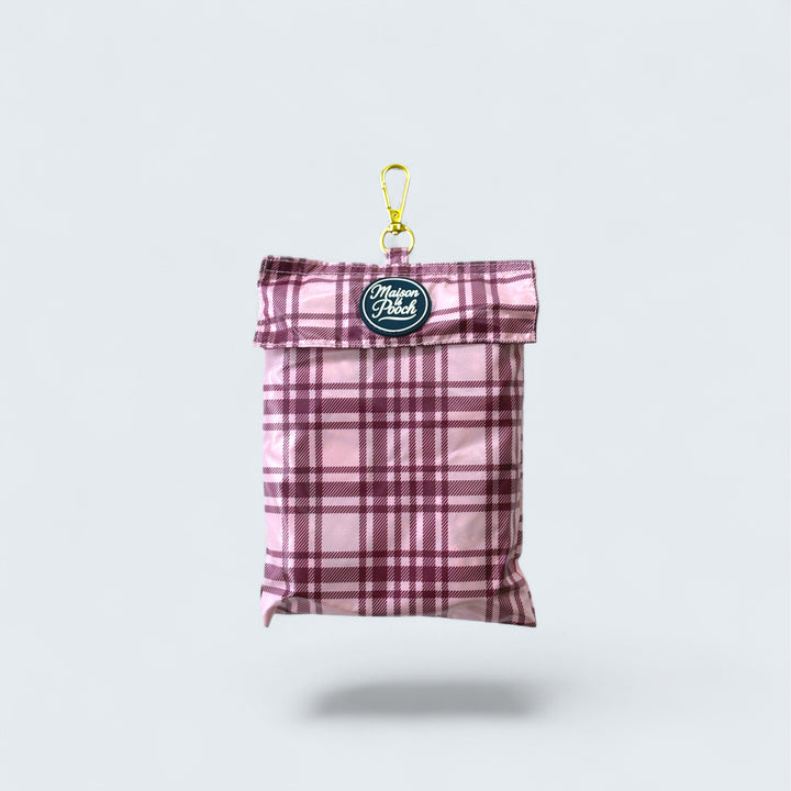 Plaid Collection - Pink Mulberry and Chocolate Cream Adjustable Raincoats